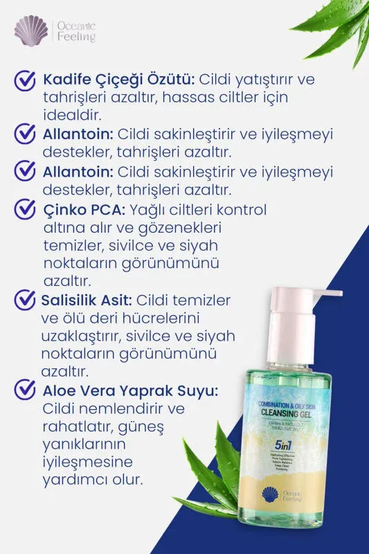 Yüz Temizleme Jeli Yağlı ve Karma Cilt 200 Ml - 4