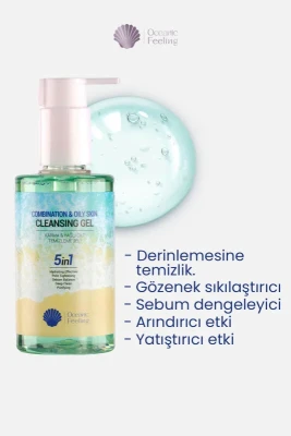 Yüz Temizleme Jeli Yağlı ve Karma Cilt 200 Ml - Oceanic Feeling (1)